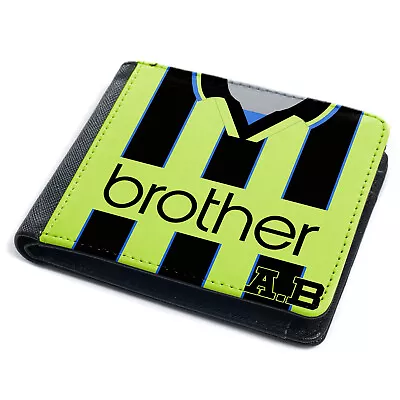 Personalised Manchester Wallet Football Bi Fold Coin Card Retro Dad Gift VSW46 • £14.95
