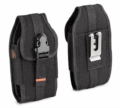 $11.89 • Buy RUGGED Vertical Heavy Duty Canvas Cell Phone Holster Belt Clip Case Pouch Cover