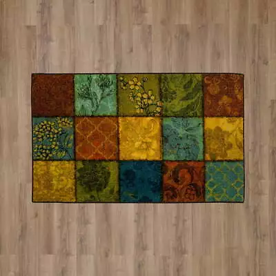 Les Fleurs La Terre Rug Multi 30  X 50  • $34.78