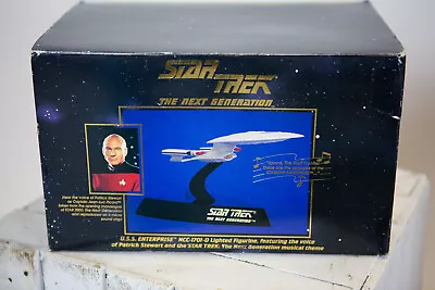 Star Trek The Next Generation USS Enterprise NCC-17 Lighted Model Picard's Voice • $26.95