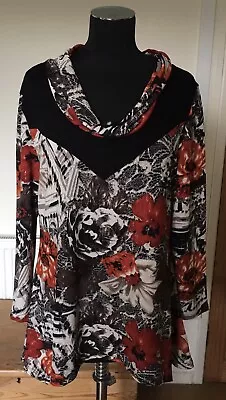 Saloos ! Size Xl ! Stylish Loose Fit Stretch Long Top ! Excellent Con ! • £4.99