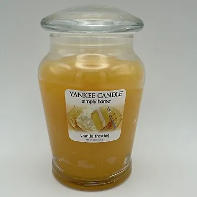 Yankee Candle ~ Vanilla Frosting ~ Simply Home ~ 12oz Jar NEW HTF RARE Retired • £28.22