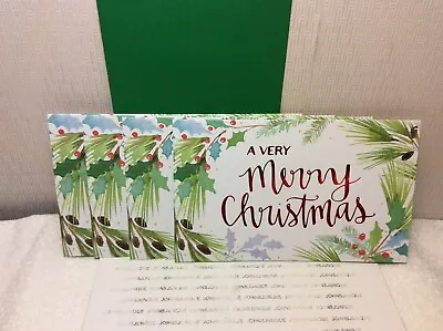 RSVP CHRISTMAS MONEY HOLDER CARD New W/Envelope LOT OF 4  Very Merry Christmas  • $5