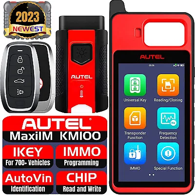 Autel MaxiIM KM100 Key Fob Programmer Immobilizer Tool Key Creation IMMO Coding • $470