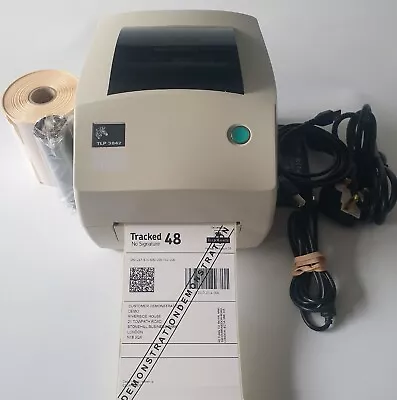 Zebra TLP3842 300dpi Thermal  Transfer Label Printer Ribbon Labels Cables 957 • £109