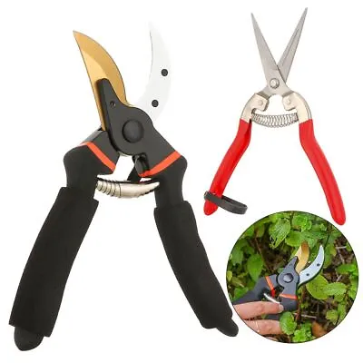 Pruning Shears Garden Scissors Hand Pruners Plant Clippers Garden Shear Secateur • £5.90