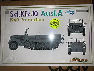 Cyber-Hobby (Dragon) 6630 1/35 Sd.Kfz.10 Ausf.A 1940 Production Ltd Edition Seal • $64.95