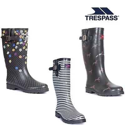 Trespass Womens Wellie Boots Wellington Boots Welly Boots Full Length Samira • £19.99