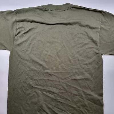 Lot 2 Military Undershirt T-Shirt Grn Size Small 100% Cotton Crew Neck Irregular • $8.99