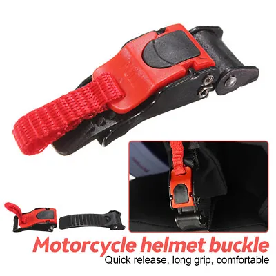 £3.79 • Buy Motorcycle Cycling Helmet Chin Strap ​​Clip Quick Release Bike Crash Pull Buckle
