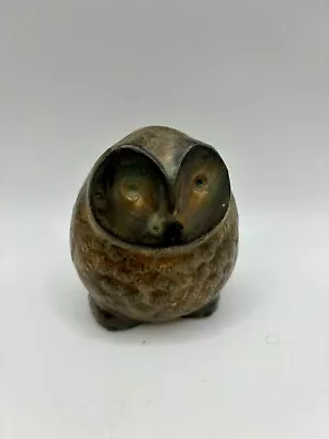 Vintage 1960s Owl Baby Owlet Ceramic Mid Century Figurine 3” Tall • $15