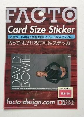 RARE Out Of Stock New Sealed Japan Facto David Bowie Card Size 3.5 Inch Sticker • £2.89