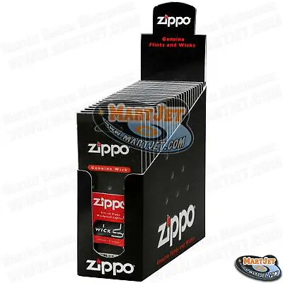 24ea Pk Zippo Wick Cards Windproof Lighter Replacement Display Stand Box Genuine • $43.82