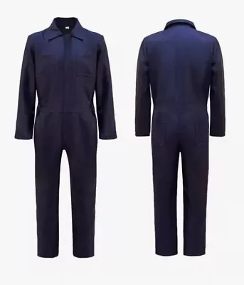 NEW! Inmate Jail Jumpsuit. Prison Convict Uniform Mechanic Costume Blue. L Men • $25