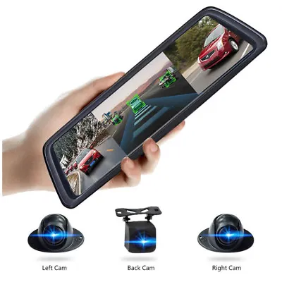 $447.58 • Buy 4G ADAS 10  Mirror Dash Cam Car Dash Camera Car Mirror Camera Front And Rear DVR