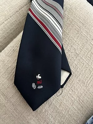 VINTAGE Mickey Mouse  1970's Tie Cervantes Qiana Nylon Walt Disney Productions • $14.99