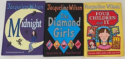 £9.99 • Buy 3x Jacqueline Wilson Books: Midnight The Diamond Girls Four Children And It