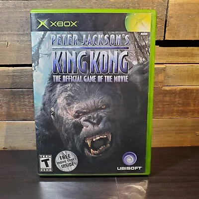 Peter Jackson's King Kong The Official Game Microsoft Xbox COMPLETE CIB W Ticket • $8.37