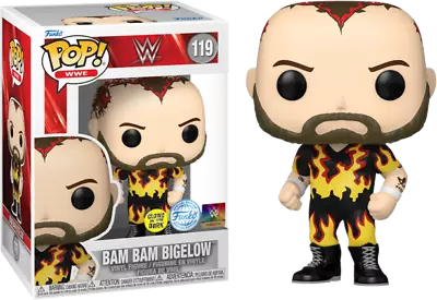 WWE - Bam Bam Bigelow Glow In The Dark Pop! Vinyl Figure 119 • $21.99