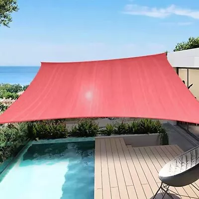 Rectangle Sun Shade Sail UV Block Canopy Cover For Backyard Patio Outdoor • $42.99