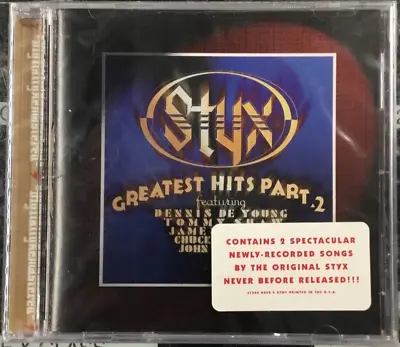 STYX Greatest Hits Pt. 2 CD 1996 A&M Records **NEW/SEALED** Rare W/ Hype Sticker • $27.33