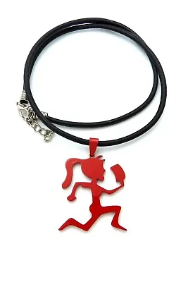 $14.99 • Buy Stainless Steel Juggalette Hatchet Girl & 18  + Extension Black Cord Necklace