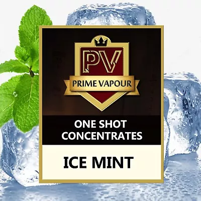 Ice Mint One Shot Concentrate E Liquid Flavouring 100/200ml Diy Vape Juice Mix • £14.99