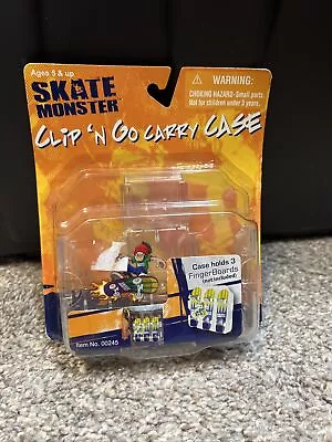 SKATE MONSTER Clip N Go Carry Case For TECH DECK Fingerboard Skateboard 2008 NEW • $12.99