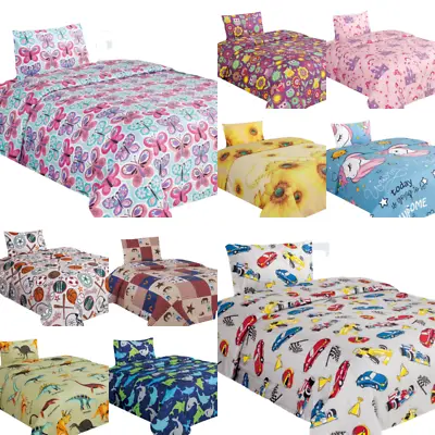 Twin 3pc Bed Sheet/pillowcase Set For Kids Boys Girls Toddlers Many Designs • $17