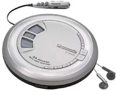Panasonic Portable CD/MP3 Player With D-Sound - Silver - Grade A (SL-SX430) • £299.99