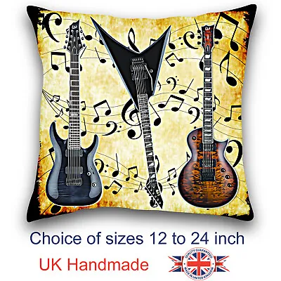 Music Art Guitar Cushion Guitar ESP Art Design Cushion Pillow Unofficial • £9.99