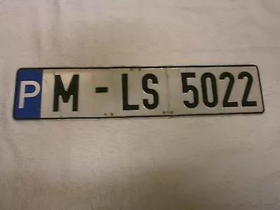 Germany Munich Parkplatz Rental Parking Box # M-ls 5022 Rare License Plate • $29.99