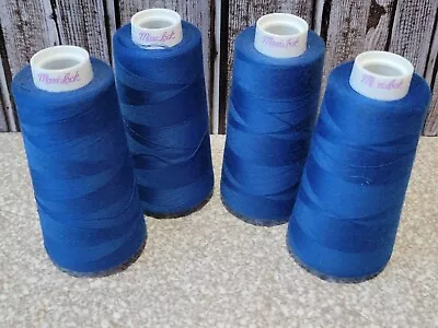 Lot Of 4 Maxi-Lock Blue Polyester 3000 Yards • $11.99