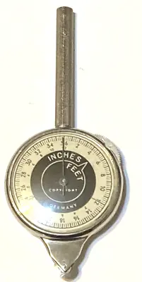 Vintage Opisometer German Two Sided Map Measuring Tool Germany WORKS Smoothly! • $17