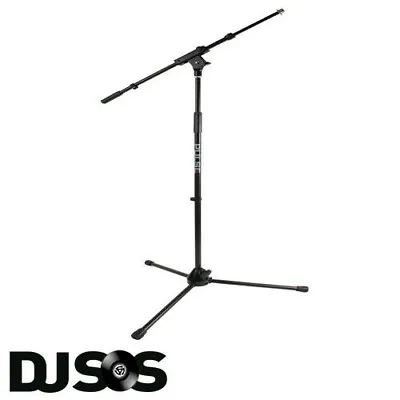 Pulse PLS00040 Heavy Duty Metal Microphone Mic Stand Extendable Adjustable Boom • £24.99