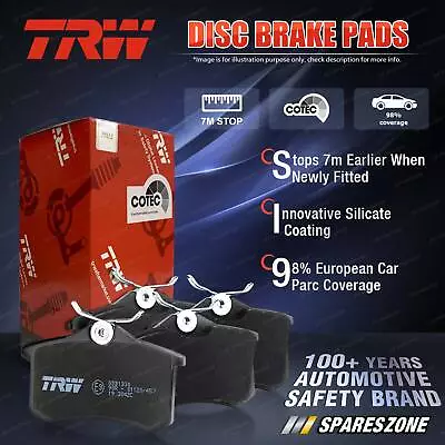 4x Rear TRW Disc Brake Pads For Bentley Flying Spur 4W2 6.0L 460KW 2013 - On • $79.79