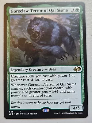 MTG | Goreclaw Terror Of Qal Sisma | Rare | J22 #668 • $0.99