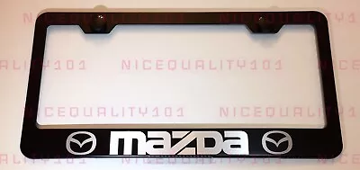 Mazda Stainless Steel Finished License Plate Frame Holder Rust Free • $12.99