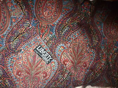 Liberty Of London Varuna Wool Paisley Large Scarf/Shawl • £29.99