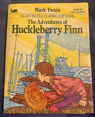 Vintage 1979 Huckleberry Finn Illustrated Classic Editions (Moby Books) • $13.96