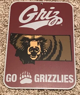 University Of Montana Grizzlies Griz Wall Dorm Man Cave Sign 11x17  • $12.95