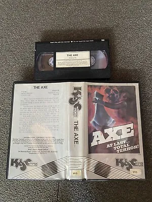 Very Rare/ THE AXE Vhs Original K&C  Horror/Slasher Video • $550