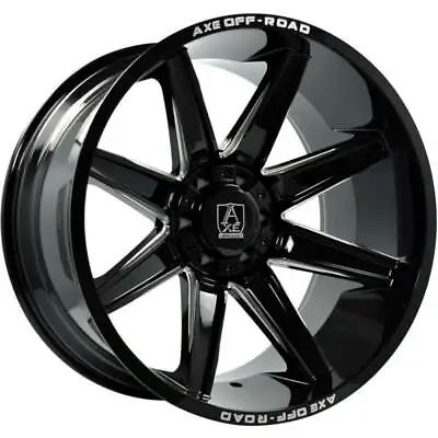 4 NEW 24X14 AXE Artemis Wheels Black Milled 8x170 Ford F250 F350  • $2320