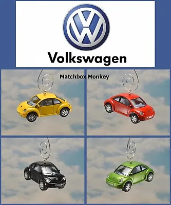 NEW Volkswagen VW New Beetle Bug Custom Christmas Ornament 1/64 Adorno  • $3.29