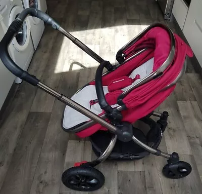£159.99 • Buy Mothercare Orb Pram / Pushchair (with Car Seat Adaptors) Berry