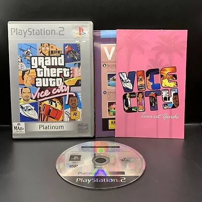 Grand Theft Auto Vice City GTA Sony PlayStation 2 PS2 PAL Game Map Poster Manual • $15.99