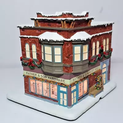 Hawthorne Village Norman Rockwell Christmas Village Father & Son Hardware Store • $34.99