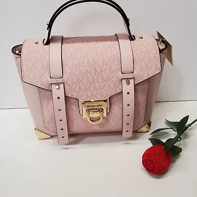 Michael Kors Manhattan Medium Powder Blush MK Top Handle Purse Satchel Handbag • $189.99