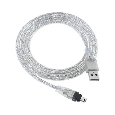 USB To Firewire IEEE 1394 ILink Adapter Cable 1.5m For Sony DCR-TRV75E DV • £7.56