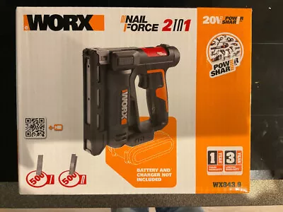 Worx Nail Force Nail Gun WX843.9 • £75